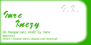 imre knezy business card